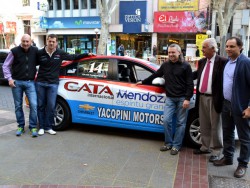 Gustavo Santibañez, Julián Flamarique, Marcos di Palma, Rodolfo Gatto y Mauro Medina en el Diario Los Andes